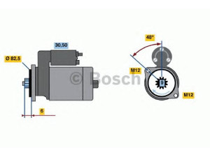 BOSCH 0 001 124 020 starteris 
 Elektros įranga -> Starterio sistema -> Starteris
068 911 024 H, 068 911 024 H