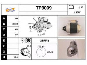 SNRA TP9009 starteris