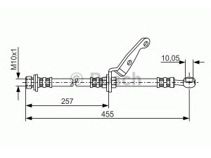 BOSCH 1 987 476 206 stabdžių žarnelė 
 Stabdžių sistema -> Stabdžių žarnelės
01465 S10 01, 01465-S10-010