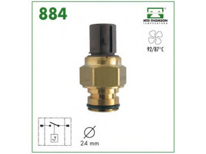 MTE-THOMSON 884 temperatūros jungiklis, radiatoriaus ventiliatorius 
 Aušinimo sistema -> Siuntimo blokas, aušinimo skysčio temperatūra
37761-PDA-E01