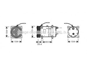 AVA QUALITY COOLING UVK047 kompresorius, oro kondicionierius
84018078, 84018078, 89831429
