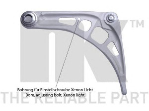 NK 5011528 vikšro valdymo svirtis 
 Ašies montavimas/vairavimo mechanizmas/ratai -> Valdymo svirtis/pasukamosios svirties sujungimas -> Vairo trauklės (valdymo svirtis, išilginis balansyras, diago
31121094466, 31126750224, 31126751318