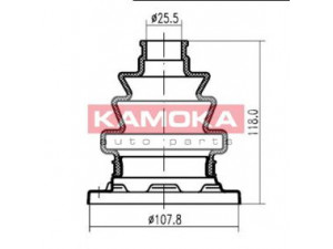 KAMOKA 1149002 gofruotoji membrana, kardaninis velenas 
 Ratų pavara -> Gofruotoji membrana