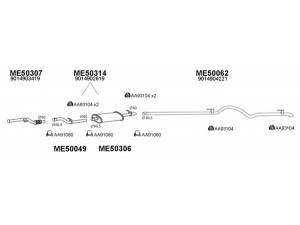 VENEPORTE 500263 išmetimo sistema 
 Išmetimo sistema -> Išmetimo sistema, visa