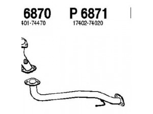 FENNO P6871 išleidimo kolektorius 
 Išmetimo sistema -> Išmetimo vamzdžiai
17402-74020