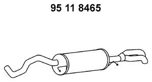 EBERSPÄCHER 95 11 8465 galinis duslintuvas 
 Išmetimo sistema -> Duslintuvas
8D0.253.609 AG