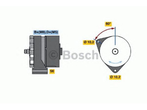 BOSCH 0 120 469 811 kintamosios srovės generatorius