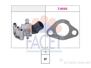 FACET 7.8108 termostatas, aušinimo skystis 
 Aušinimo sistema -> Termostatas/tarpiklis -> Thermostat
7749396, 7750396, 7761006