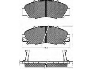 BSF 10116 stabdžių trinkelių rinkinys, diskinis stabdys 
 Techninės priežiūros dalys -> Papildomas remontas
45022S10A00, 45022S10A01, 45022S10A02
