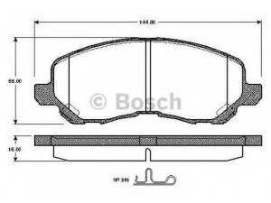 BOSCH 0 986 TB2 825 stabdžių trinkelių rinkinys, diskinis stabdys 
 Techninės priežiūros dalys -> Papildomas remontas
68035 576AA, 05191229AA, 5191229AA