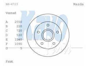 KAVO PARTS BR-4723 stabdžių diskas 
 Dviratė transporto priemonės -> Stabdžių sistema -> Stabdžių diskai / priedai
HE013325X, HE013325XC, HE253325XC