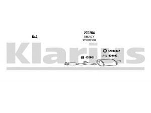 KLARIUS 060123E išmetimo sistema 
 Išmetimo sistema -> Išmetimo sistema, visa