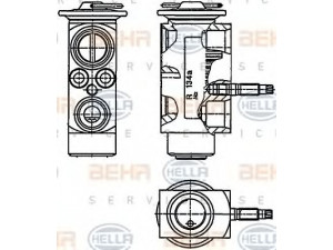 HELLA 8UW 351 234-201 išsiplėtimo vožtuvas, oro kondicionavimas 
 Oro kondicionavimas -> Vožtuvai
6 921 051, 6 964 286, 64 11 6 921 051