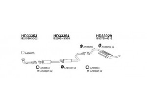 VENEPORTE 330089 išmetimo sistema