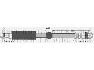 BORG & BECK BBH6604 stabdžių žarnelė 
 Stabdžių sistema -> Stabdžių žarnelės
7700834731, 8200019096