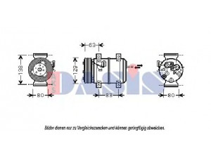 AKS DASIS 850697N kompresorius, oro kondicionierius 
 Oro kondicionavimas -> Kompresorius/dalys
8601631, 9171703