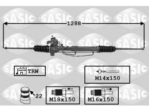 SASIC 7006138 vairo pavara 
 Vairavimas -> Vairo pavara/siurblys
6K1422061A, 6K1422061C, 6K1422061A