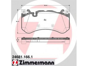 ZIMMERMANN 24681.166.1 stabdžių trinkelių rinkinys, diskinis stabdys 
 Techninės priežiūros dalys -> Papildomas remontas
004 420 7620, 004 420 7820, 004 420 8020