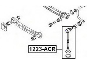 ASVA 1223-ACR šarnyro stabilizatorius 
 Ašies montavimas/vairavimo mechanizmas/ratai -> Stabilizatorius/fiksatoriai -> Savaime išsilyginanti atrama
55830-25000