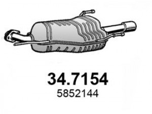 ASSO 34.7154 galinis duslintuvas 
 Išmetimo sistema -> Duslintuvas
5852089, 5852143, 5852144, 5852157