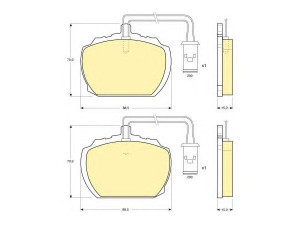 GIRLING 6107836 stabdžių trinkelių rinkinys, diskinis stabdys 
 Techninės priežiūros dalys -> Papildomas remontas
1605999, GBP268, GBP275, RTGBP3410