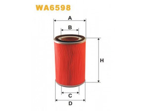 WIX FILTERS WA6598 oro filtras 
 Techninės priežiūros dalys -> Techninės priežiūros intervalai
WL0113Z40, PC1129