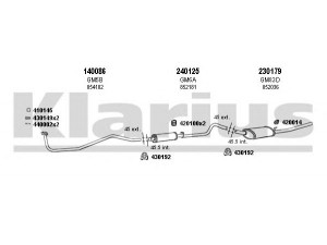 KLARIUS 390446E išmetimo sistema 
 Išmetimo sistema -> Išmetimo sistema, visa