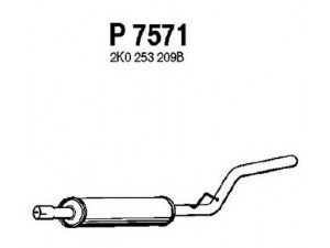 FENNO P7571 vidurinis duslintuvas 
 Išmetimo sistema -> Duslintuvas
2K0253209B