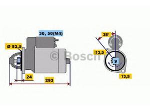 BOSCH 0 001 363 124 starteris