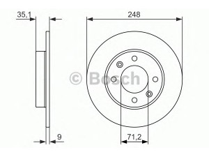 BOSCH 0 986 479 888 stabdžių diskas 
 Stabdžių sistema -> Diskinis stabdys -> Stabdžių diskas
4246 W9, 4246 X8, 4249 52, 4249 53