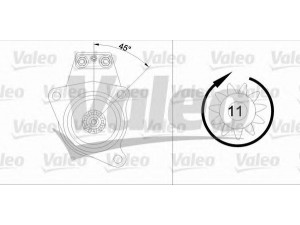 VALEO 455546 starteris 
 Elektros įranga -> Starterio sistema -> Starteris
241707, 241787, 293019