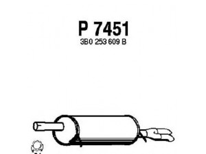 FENNO P7451 galinis duslintuvas 
 Išmetimo sistema -> Duslintuvas
3B0253609B