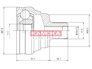 KAMOKA 6586 jungčių komplektas, kardaninis velenas 
 Ratų pavara -> Sujungimai/komplektas
4A0 498 099 C, 4A0 498 099 J