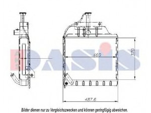 AKS DASIS 440119N radiatorius, variklio aušinimas