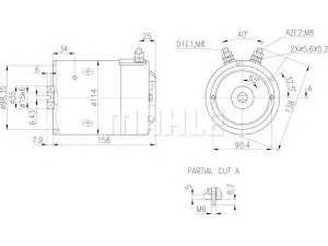MAHLE ORIGINAL MM 208 elektrovariklis