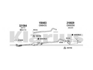 KLARIUS 391198E išmetimo sistema 
 Išmetimo sistema -> Išmetimo sistema, visa