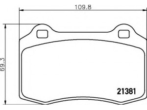 HELLA 8DB 355 006-591 stabdžių trinkelių rinkinys, diskinis stabdys 
 Techninės priežiūros dalys -> Papildomas remontas
6KL698151, 4254C6, C2C24016, C2C8361