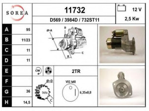 EAI 11732 starteris
M2T20771, 2330010T01, 2330010T02