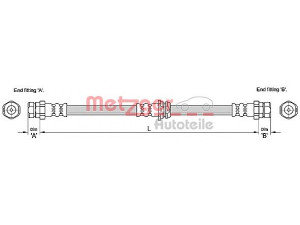 METZGER 4110248 stabdžių žarnelė 
 Stabdžių sistema -> Stabdžių žarnelės
3C0 611 701C, 3C0 611 701J