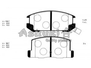 ASHUKI T114-15 stabdžių trinkelių rinkinys, diskinis stabdys 
 Techninės priežiūros dalys -> Papildomas remontas
V9118B009, 0 986 424 383/BOSCH
