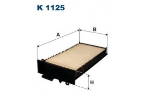 FILTRON K1125 filtras, salono oras 
 Techninės priežiūros dalys -> Techninės priežiūros intervalai
6447HT, E146069, E146163