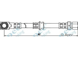 APEC braking HOS3114 stabdžių žarnelė 
 Stabdžių sistema -> Stabdžių žarnelės
562037, 562042, 562037, 562042