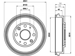 HELLA PAGID 8DT 355 300-761 stabdžių būgnas 
 Stabdžių sistema -> Būgninis stabdys -> Stabdžių būgnas
B59626251A, B59626251B, B59626251C