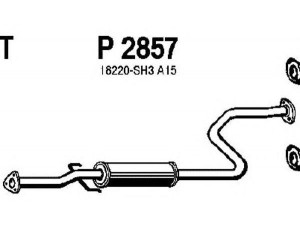 FENNO P2857 vidurinis duslintuvas 
 Išmetimo sistema -> Duslintuvas
18220-SH3A14, 18220-SH3A15, 18220-SH3A16