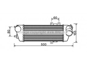 AVA QUALITY COOLING HYA4227 tarpinis suslėgto oro aušintuvas, kompresorius 
 Variklis -> Oro tiekimas -> Įkrovos agregatas (turbo/superįkrova) -> Tarpinis suslėgto oro aušintuvas
282712A600