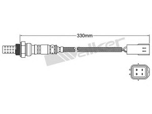 WALKER PRODUCTS 250-24593 lambda jutiklis 
 Išmetimo sistema -> Jutiklis/zondas
39210 22291, 39210 23216