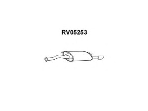 VENEPORTE RV05253 galinis duslintuvas 
 Išmetimo sistema -> Duslintuvas
WCG000140, WCG000141, WCG000140