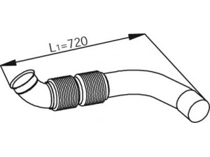DINEX 54245 išleidimo kolektorius 
 Išmetimo sistema -> Išmetimo vamzdžiai
930.490.4119, 930.490.8119