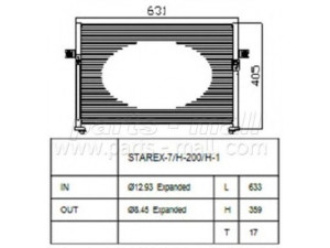 PARTS-MALL PXNCA-064 kondensatorius, oro kondicionierius 
 Oro kondicionavimas -> Kondensatorius
976064A000, 976064A001, 976064A002