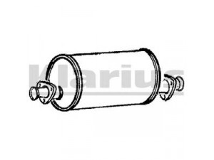 KLARIUS LR93K vidurinis duslintuvas 
 Išmetimo sistema -> Duslintuvas
NTC1665